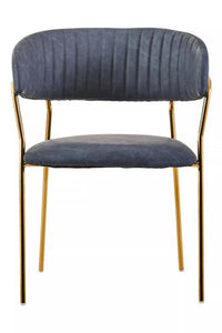 Tamzin Dark Grey Faux Leather Dining Chair