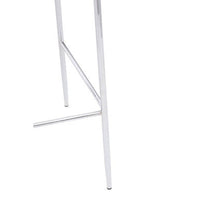 Tamzin Blue Velvet Chrome Finish Bar Chair