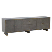 Deskey Grey Shagreen Effect Media Unit