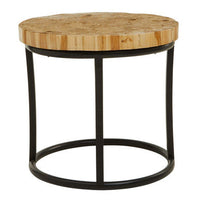 Malang Round Table With Iron Frame