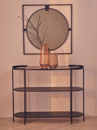 Trento Console Table With Glass Top