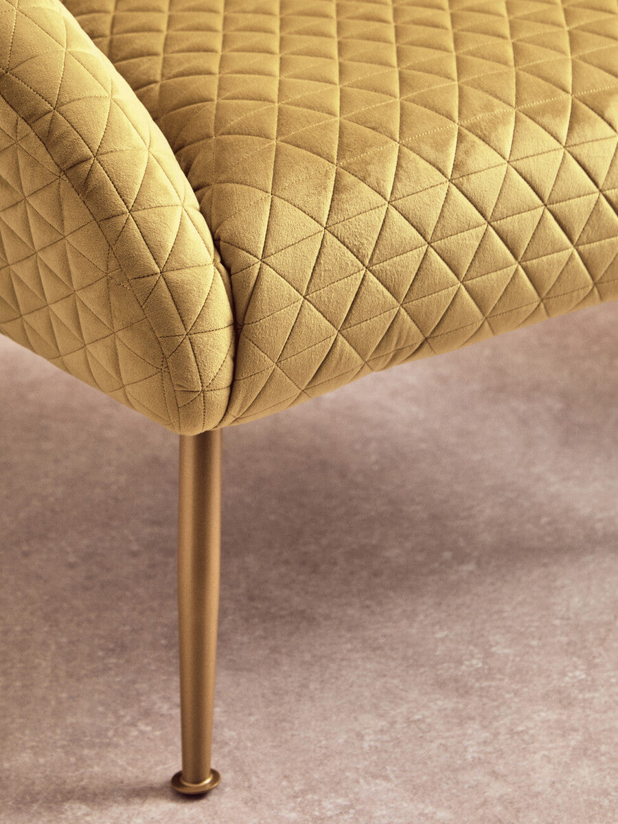 Tania Gold Velvet Occasional Chair