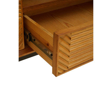 Jakara Natural Finish Wooden Media Unit