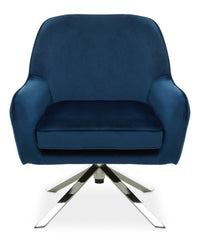 Avery Midnight Velvet Chair