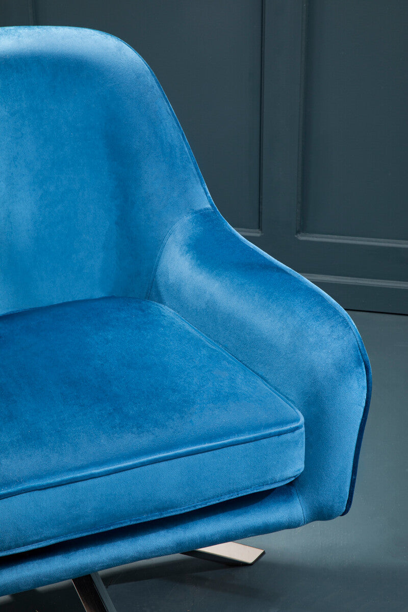 Avery Midnight Velvet Chair