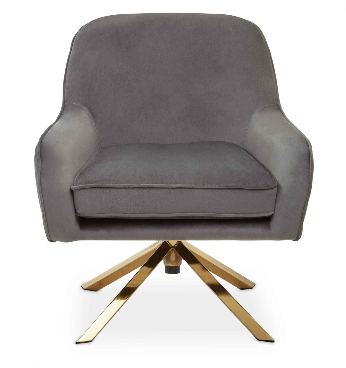 Avery Grey Velvet Chair