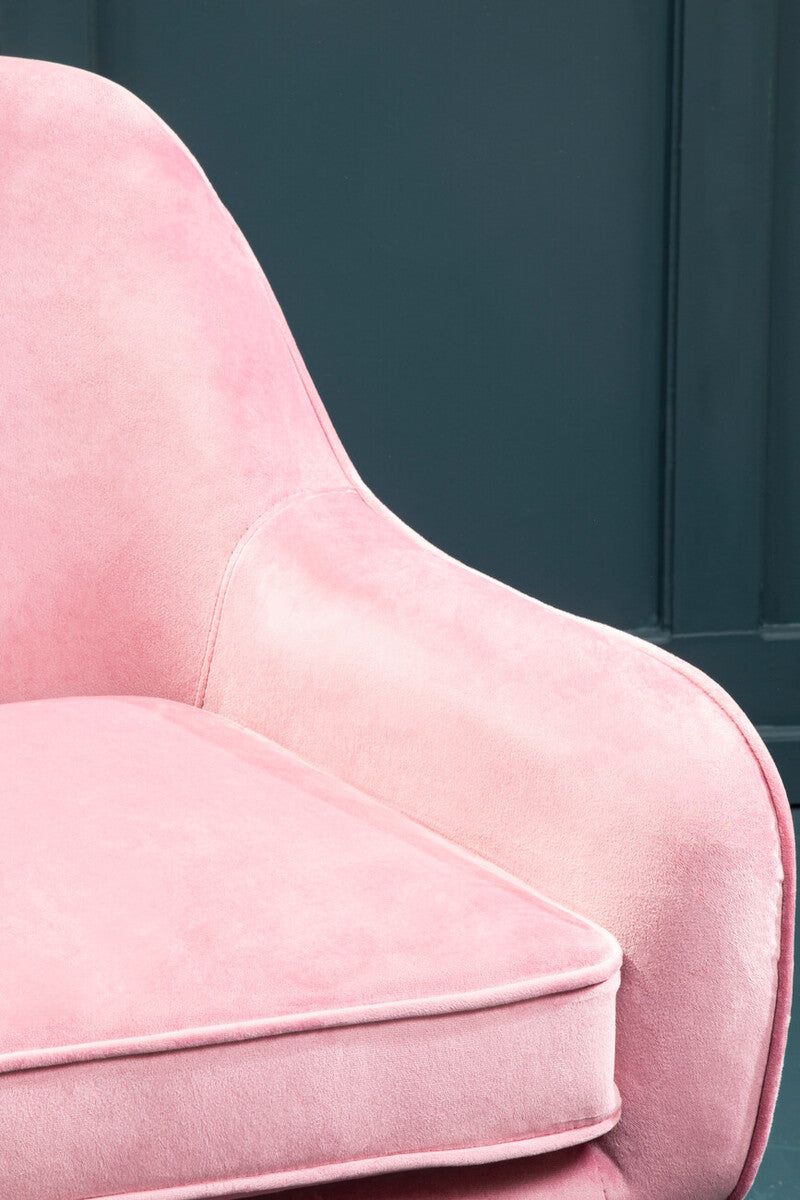 Avery Pink Velvet Chair