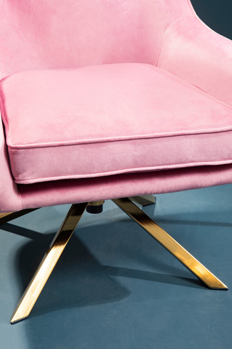 Avery Pink Velvet Chair