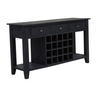Fusion Wine Bottle Storage Console Table