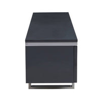 Genoa Hi Gloss Grey Media Unit