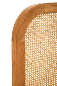Lyon Natural Rattan And Oak Double Bed Headboard
