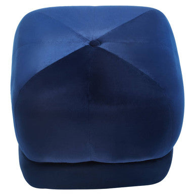 Kaia Midnight Blue Velvet Stool