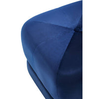 Kaia Midnight Blue Velvet Stool