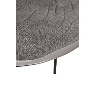 Silva Oak Effect Silver Top Coffee Table