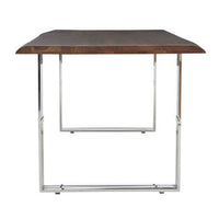 Hampstead Natural And Silver Dining Table
