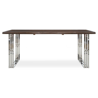 Hampstead Natural And Silver Dining Table