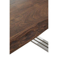 Hampstead Natural And Silver Dining Table