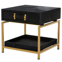 Kensington Townhouse Hair On Hide Bedside Table