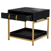 Kensington Townhouse Hair On Hide Bedside Table