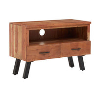 Nashik Two Drawer Acacia Wood Media Unit