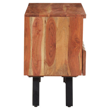 Nashik Two Drawer Acacia Wood Media Unit