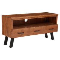 Nashik Three Drawer Acacia Wood Media Unit