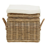 Java Natural Rattan Storage Stool