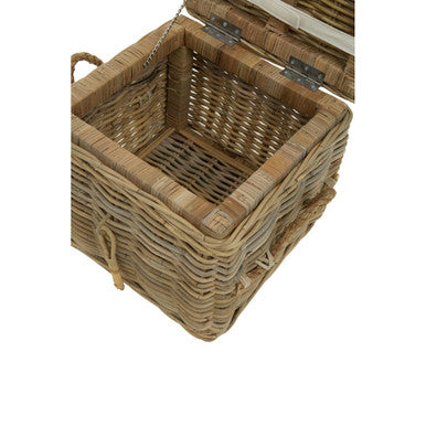 Java Natural Rattan Storage Stool