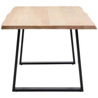 Persolo Mango Wood Live Edge Black Iron Frame Dining Table