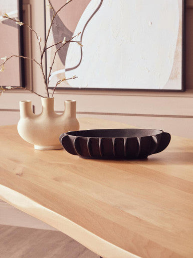 Persolo Mango Wood Live Edge Black Iron Frame Dining Table