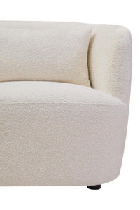 Bruge Textured Cream Curved Chair