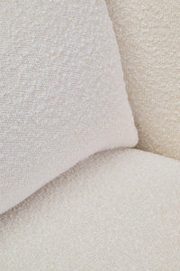 Bruge Textured Cream Curved Chair