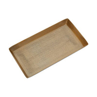 Allegra Etched Metallic Bathroom Tray