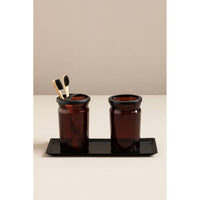 Allegra Kiara Black Bathroom Tray