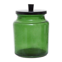 Allegra Kiara Green Glass Bathroom Jar