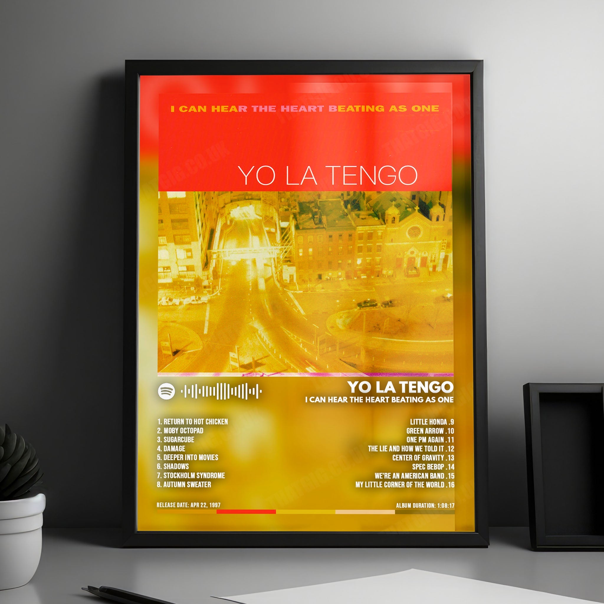 Yo La Tengo "I Can Hear the Heart Beating as One" Album Cover Poster - with Complete Tracklist