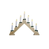 Traditional Wooden Christmas Candle Bridge Light Arch