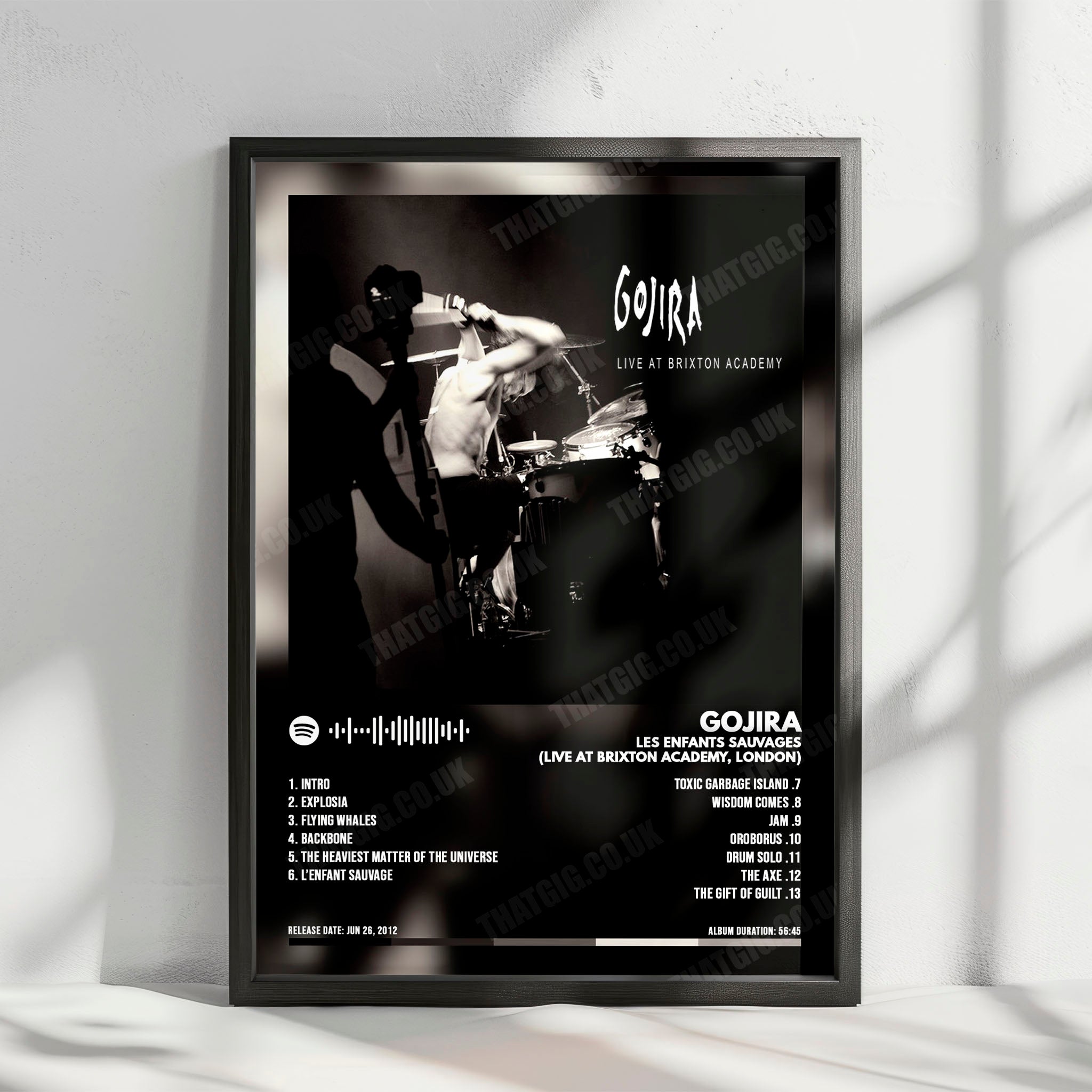 Gojira "L'Enfant Sauvage" Album Cover Poster - with Complete Tracklist