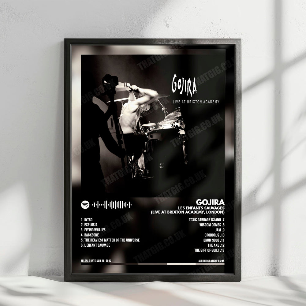 Gojira "L'Enfant Sauvage" Album Cover Poster - with Complete Tracklist