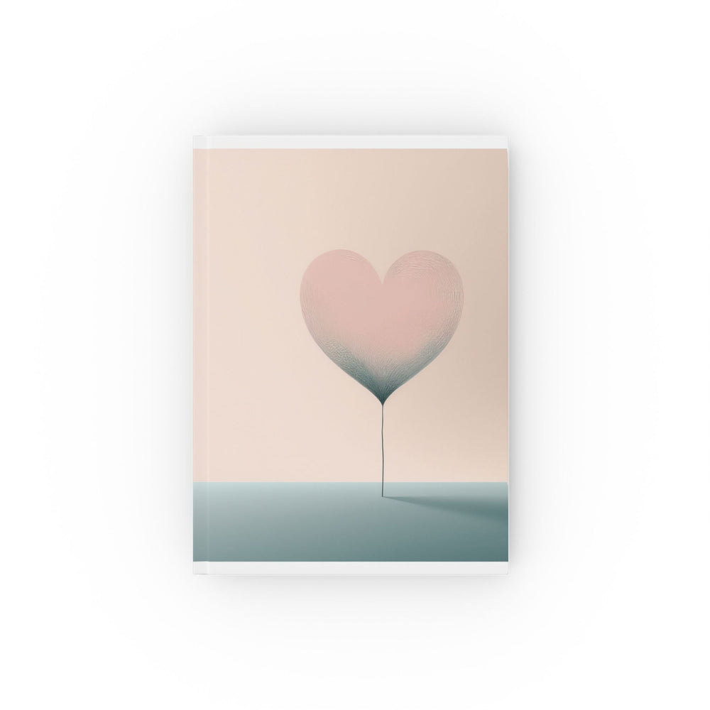 Journal With Minimalist Heart Design – Hardback Lined, Unlined, Or Graph Pages
