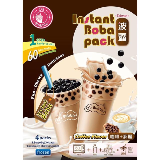 Frozen O'S Instant Boba Pack Coffee (4 Servings)