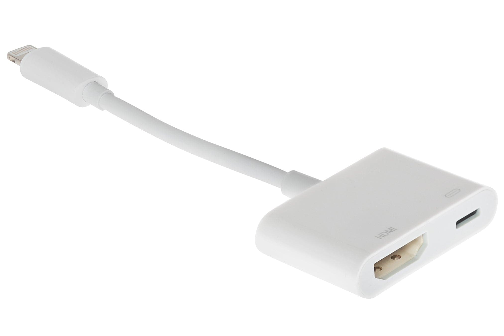 Maplin Lightning to HDMI / Lightning Charging Port Adapter - White