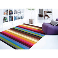 Linea Rainbow Striped Washable Rugs & Runners