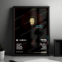 Metric "Fantasies" Album Cover Poster - with Complete Tracklist