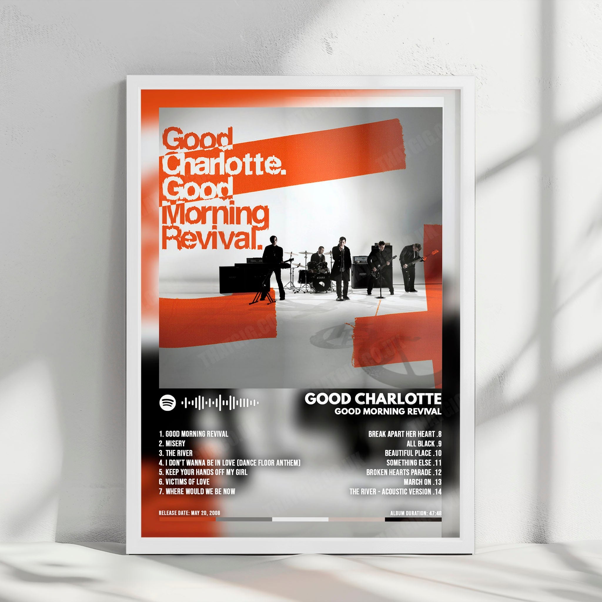 Good Charlotte "Good Morning Revival  " Album Cover Poster - with Complete Tracklist