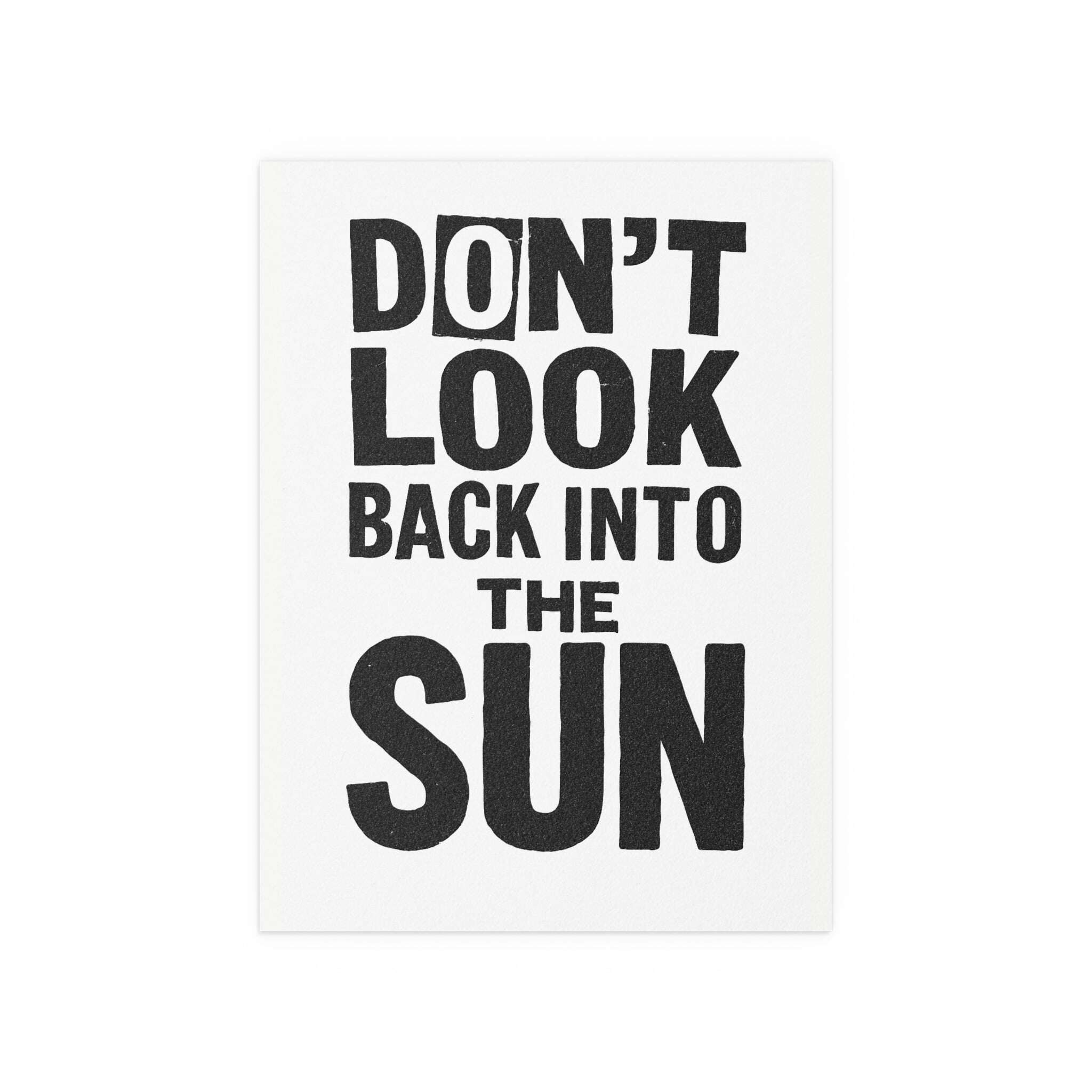 The Libertines - Don't Look Back Into The Sun - White & Black