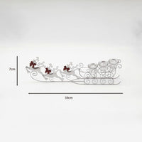 Glass Flying Reindeer Candle Holder