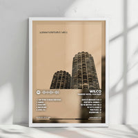 Wilco "Yankee Hotel Foxtrot  " Album Cover Poster - with Complete Tracklist