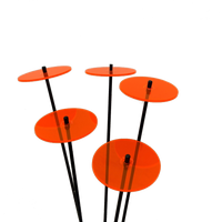 Medium Garden Décor Ornaments Set of 5 'Sun Discs'
