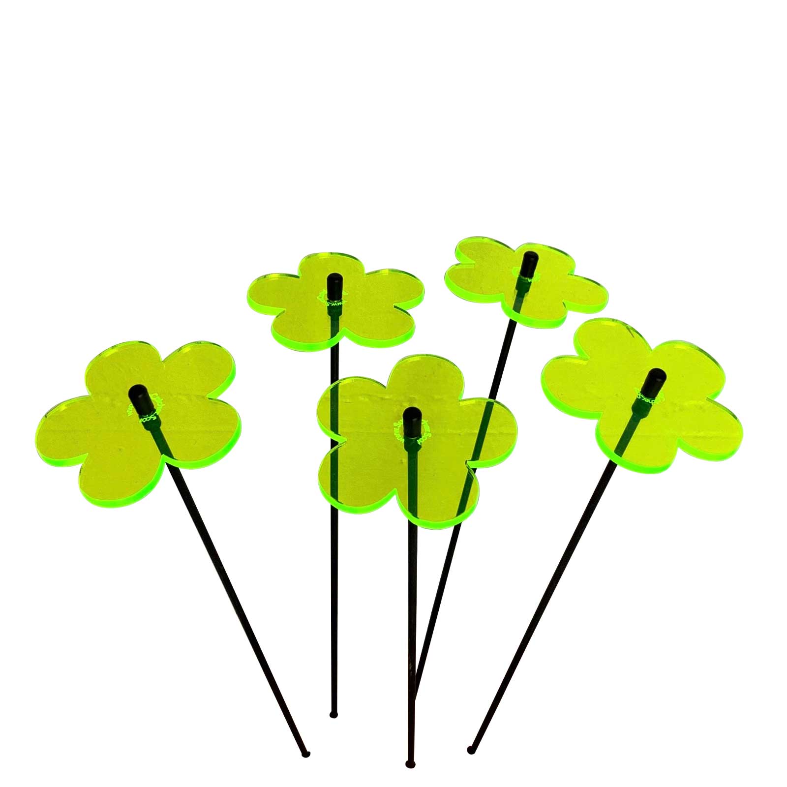 Garden Décor Ornaments Set of 5 'Blossoms' Small